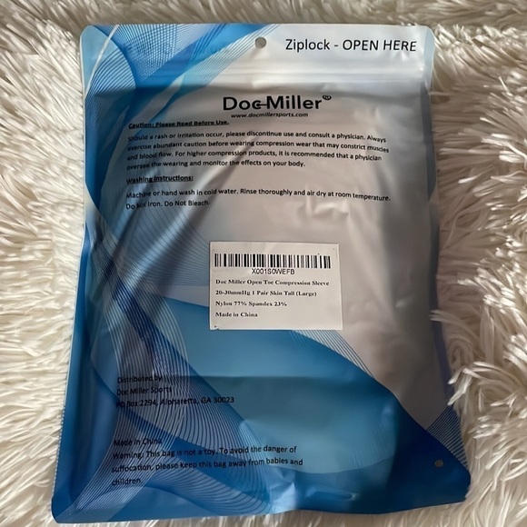 Doc Miller Open Toe Compression Sleeve - Picture 3 of 4